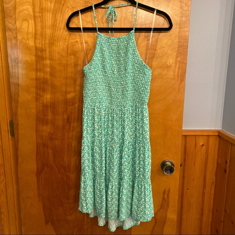 American Eagle Outfitters smocked halter top dress